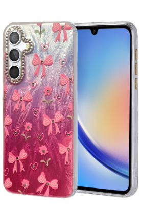 Newface Samsung Galaxy A34 5G Kılıf Blade Aynalı Desenli Kapak - Desen 3 resmi