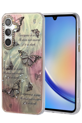 Newface Samsung Galaxy A34 5G Kılıf Blade Aynalı Desenli Kapak - Desen 6 resmi