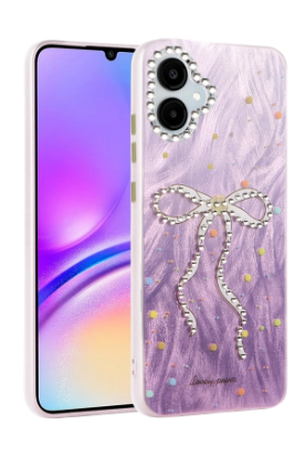 Newface Samsung Galaxy A06 Kılıf Blade Aynalı Desenli Kapak - Desen 1 resmi