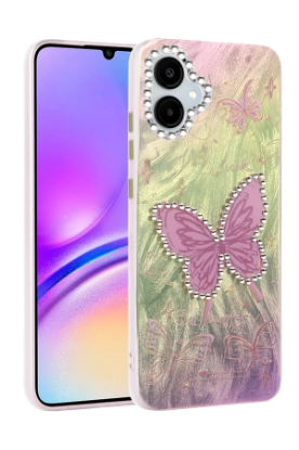 Newface Samsung Galaxy A06 Kılıf Blade Aynalı Desenli Kapak - Desen 5 resmi