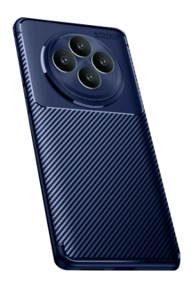 Newface Oppo Reno 11 FS Kılıf Auto Focus Karbon Kapak - Lacivert resmi