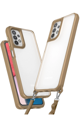 Newface Samsung Galaxy A23 4G Kılıf Penta Silikon Kılıf - Çöl Titanyum resmi