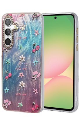 Newface Samsung Galaxy A56 Kılıf Blade Aynalı Desenli Kapak - Desen 4 resmi