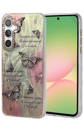 Newface Samsung Galaxy A56 Kılıf Blade Aynalı Desenli Kapak - Desen 6 resmi