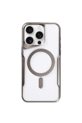 Newface iPhone 11 Pro Max Kılıf Boyi Magsafe Silikon Kapak - Titan Gri resmi