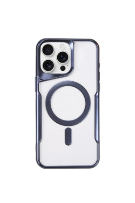 Newface iPhone 11 Pro Max Kılıf Boyi Magsafe Silikon Kapak - Lacivert resmi
