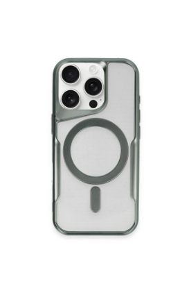 Newface iPhone 11 Pro Max Kılıf Boyi Magsafe Silikon Kapak - Yeşil resmi