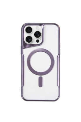 Newface iPhone 14 Pro Kılıf Boyi Magsafe Silikon Kapak - Derin Mor resmi