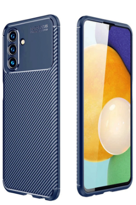 Newface Samsung Galaxy A56 Kılıf Auto Focus Karbon Kapak - Lacivert resmi