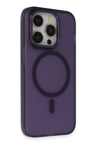 Joko iPhone 14 Pro Max Frost Standlı Magsafe Kapak - Derin Mor resmi