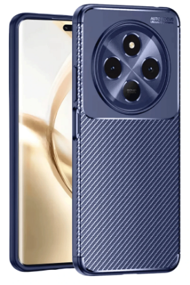 Newface Tecno Spark 30 Kılıf Auto Focus Karbon Kapak - Lacivert resmi