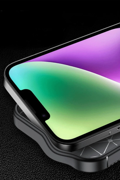 Newface iPhone 16E Kılıf Auto Focus Karbon Kapak - Siyah resmi