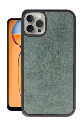 Newface iPhone 15 Pro Kılıf Aras Deri Kapak - Koyu Yeşil resmi