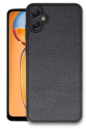 Newface Samsung Galaxy A05 Kılıf Aras Deri Kapak - Siyah resmi