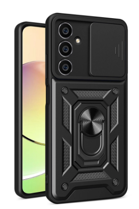 Newface Samsung Galaxy A05 Kılıf Pars Lens Yüzüklü Silikon - Siyah resmi