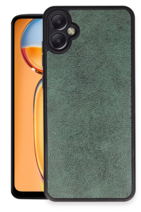 Newface Samsung Galaxy A05 Kılıf Aras Deri Kapak - Koyu Yeşil resmi