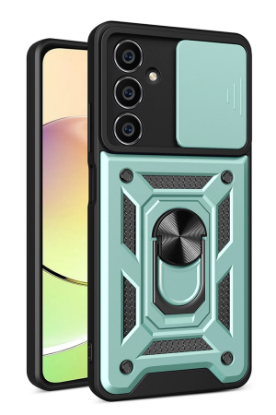 Newface Samsung Galaxy A05 Kılıf Pars Lens Yüzüklü Silikon - Yeşil resmi