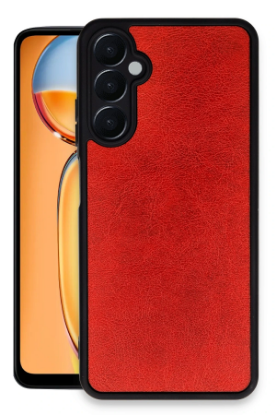 Newface Samsung Galaxy A05S Kılıf Aras Deri Kapak - Kırmızı resmi