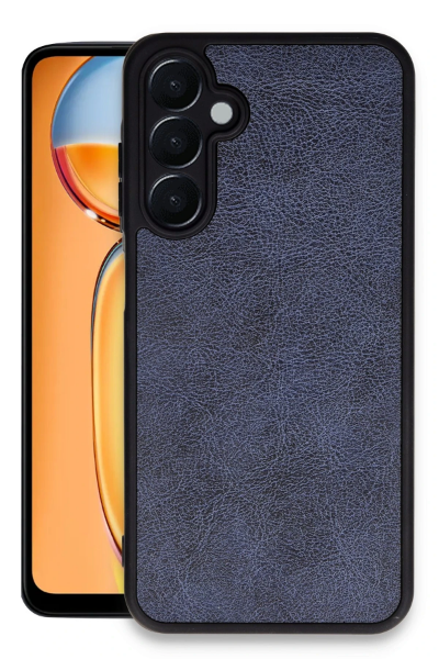 Newface Samsung Galaxy A15 4G Kılıf Aras Deri Kapak - Lacivert resmi