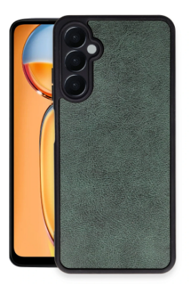 Newface Samsung Galaxy A25 5G Kılıf Aras Deri Kapak - Koyu Yeşil resmi