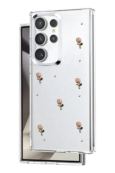 Newface Samsung Galaxy S25 Ultra Fiyonk Desenli Kapak - Desen 6 resmi