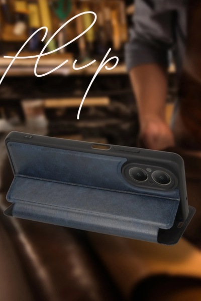 Newface Oppo A38 Kılıf Flip Cover - Koyu Yeşil resmi