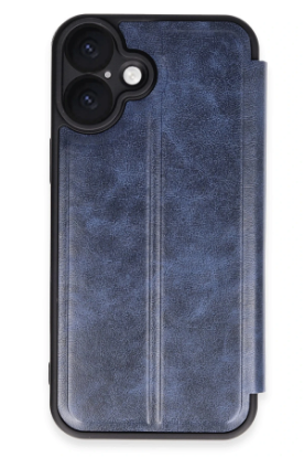 Newface iPhone 16 Kılıf Flip Cover - Lacivert resmi