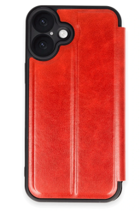 Newface iPhone 16 Kılıf Flip Cover - Kırmızı resmi