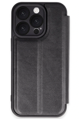 Newface iPhone 16 Pro Kılıf Flip Cover - Siyah resmi