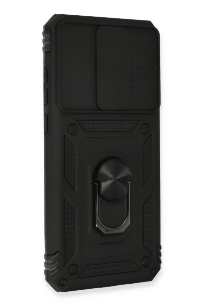 Newface Xiaomi Redmi Note 8 Pro Kılıf Pars Lens Yüzüklü Silikon - Siyah resmi
