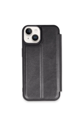 Newface iPhone 15 Kılıf Flip Cover - Siyah resmi