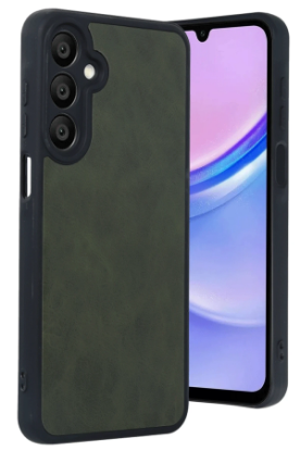 Newface Samsung Galaxy A16 5G Kılıf Aras Deri Kapak - Koyu Yeşil resmi