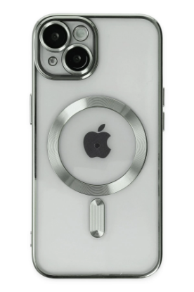 Newface iPhone 14 Kılıf Kross Magneticsafe Kapak - Gümüş resmi