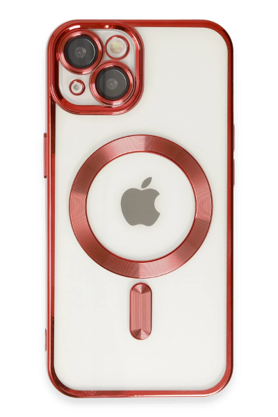Newface iPhone 14 Kılıf Kross Magneticsafe Kapak - Kırmızı resmi
