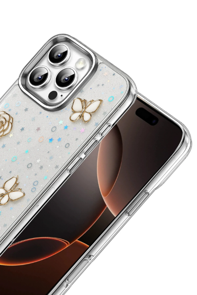 Newface Apple iPhone 12 Fiyonk Desenli Kapak - Desen 10 resmi