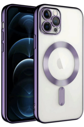 Newface iPhone 14 Pro Max Kılıf Kross Magneticsafe Kapak - Mor resmi