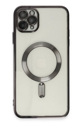 Newface iPhone 11 Pro Max Kılıf Kross Magneticsafe Kapak - Siyah resmi