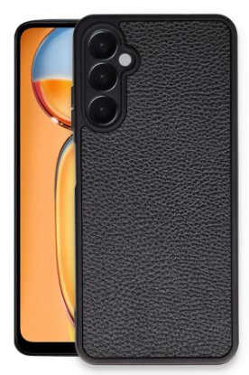 Newface Samsung Galaxy A36 Kılıf Aras Deri Kapak - Siyah resmi