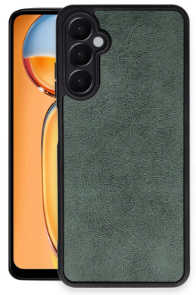 Newface Samsung Galaxy A36 Kılıf Aras Deri Kapak - Koyu Yeşil resmi