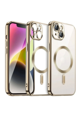 Newface iPhone 13 Kılıf Kross Magneticsafe Kapak - Gold resmi