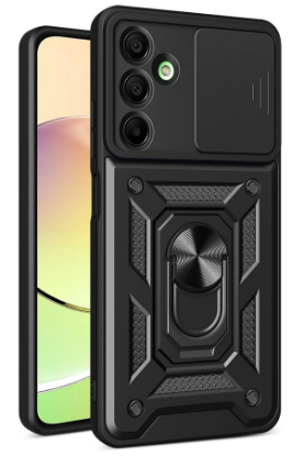 Newface Samsung Galaxy A56 Kılıf Pars Lens Yüzüklü Silikon - Siyah resmi