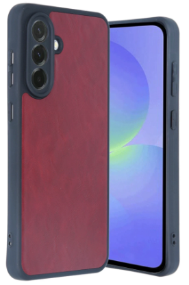 Newface Samsung Galaxy A15 4G Kılıf Aras Deri Kapak - Bordo resmi