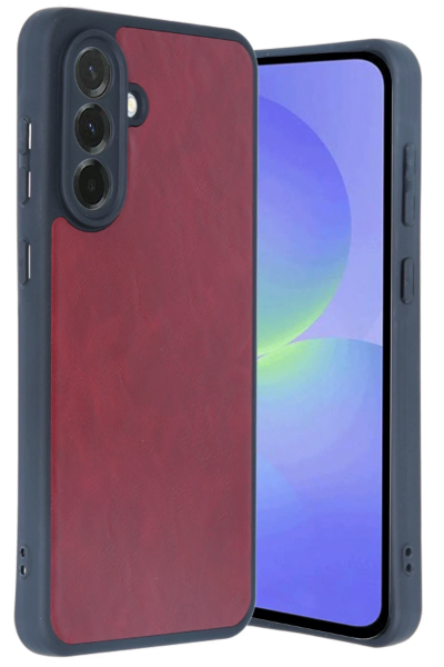 Newface Samsung Galaxy A35 5G Kılıf Aras Deri Kapak - Bordo resmi