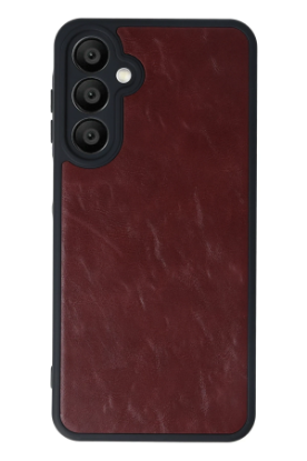 Newface Samsung Galaxy A55 5G Kılıf Aras Deri Kapak - Bordo resmi