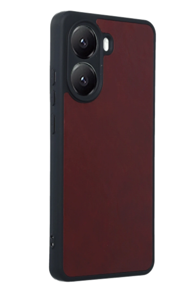 Newface Xiaomi Poco X7 Pro Kılıf Aras Deri Kapak - Bordo resmi