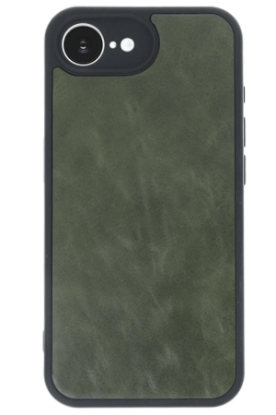 Newface iPhone 16E Kılıf Aras Deri Kapak - Koyu Yeşil resmi