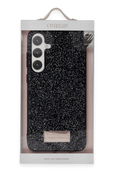 Onegif Samsung Galaxy A35 5G Bright Simli Kapak - Gold resmi