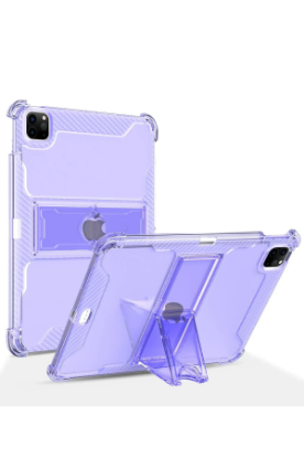 Newface iPad Mini 6 Kılıf Anti Şeffaf Standlı Tablet Silikon - Lila resmi