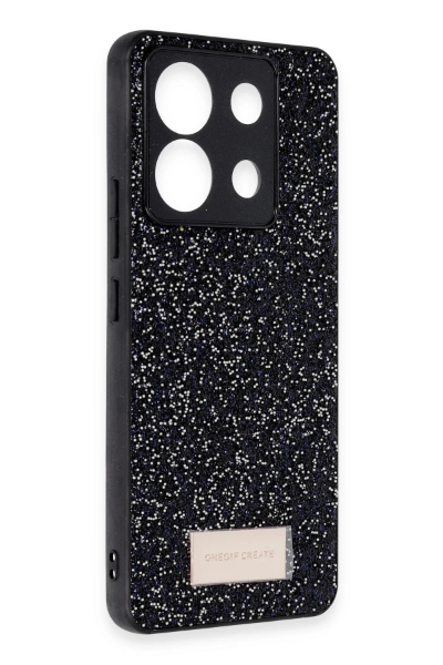 Onegif Xiaomi Redmi Note 13 Pro 5G Bright Simli Kapak - Gümüş resmi