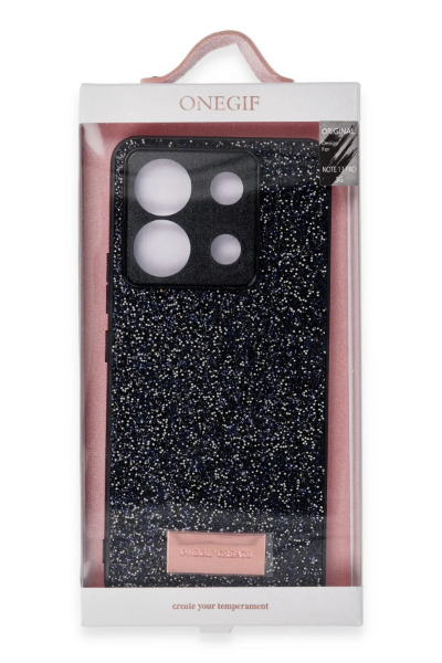 Onegif Xiaomi Redmi Note 13 Pro 5G Bright Simli Kapak - Gümüş resmi